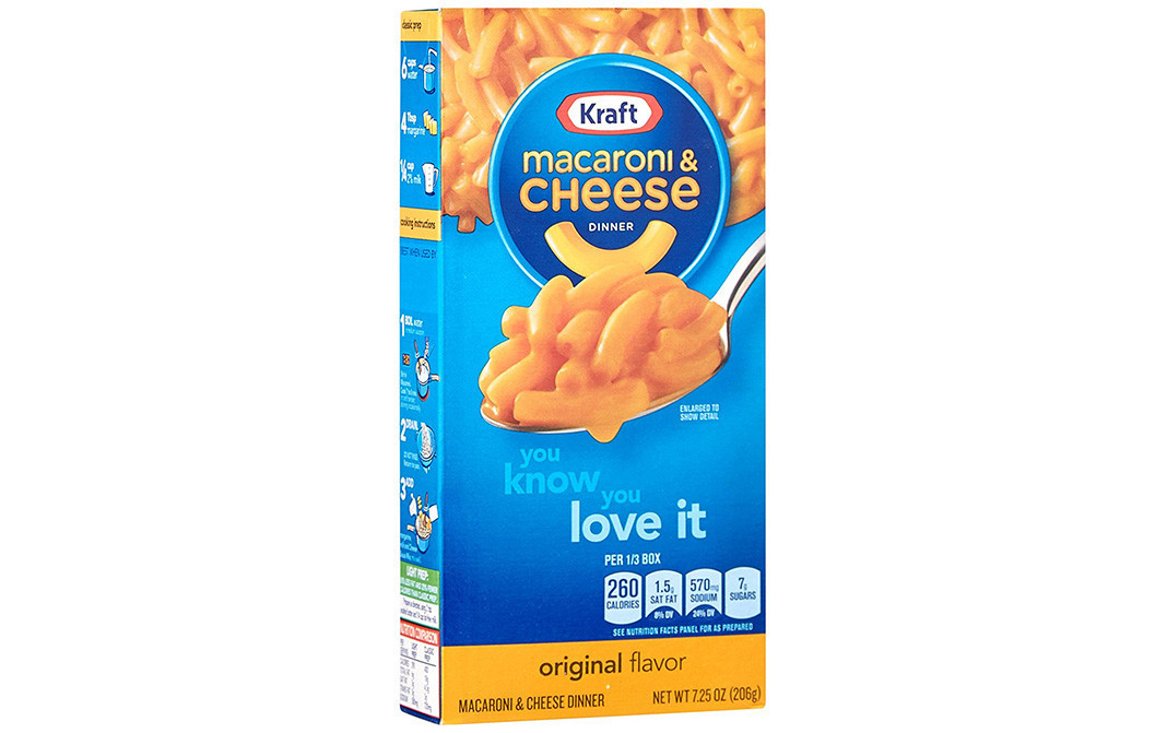 Kraft Macaroni & Cheese Dinner Original Flavor   Box  206 grams